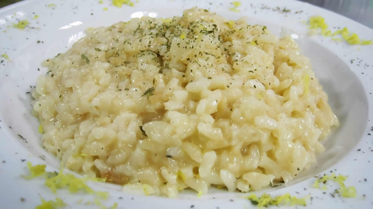 Arroz a la crema de queso