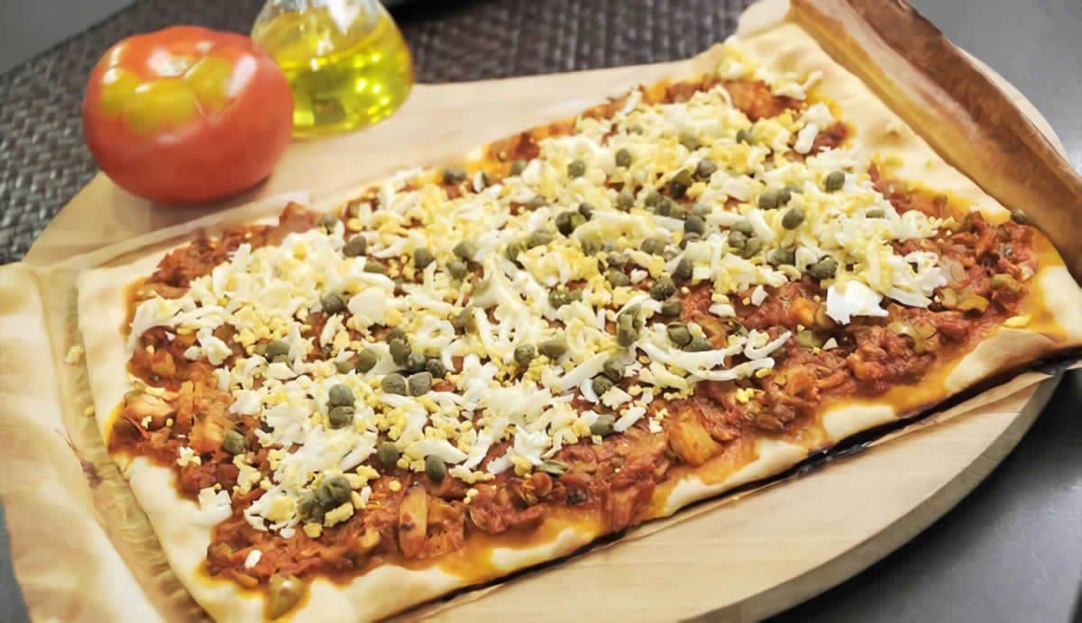 Como hacer pizza de atún que rica