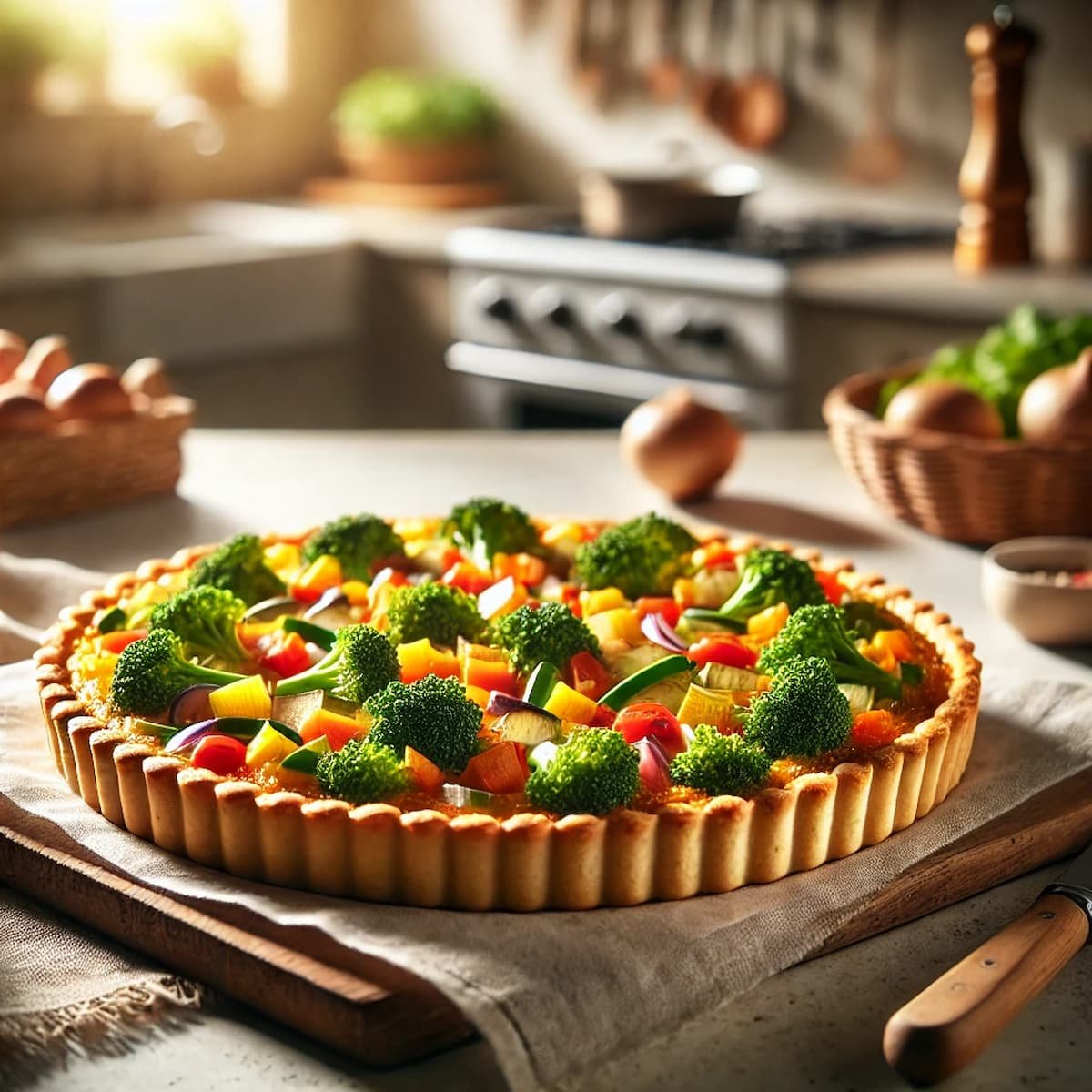 Lee más sobre el artículo Cuidando a las personas con Celiaquía: Tarta de verduras sin Gluten